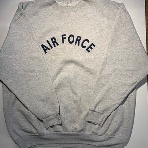 Simple Air Force Long Sleeve Sweater